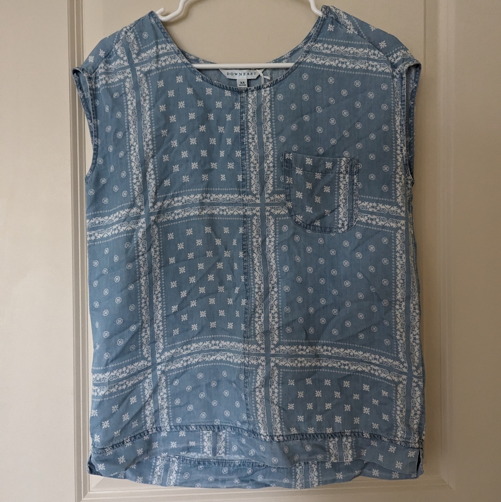 Light Blue Downeast Top